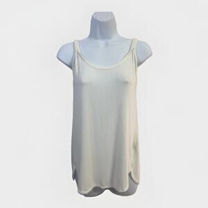 WE THE FREE Women's Ivory Low Back Sleeveless Scoop Neck Top XS